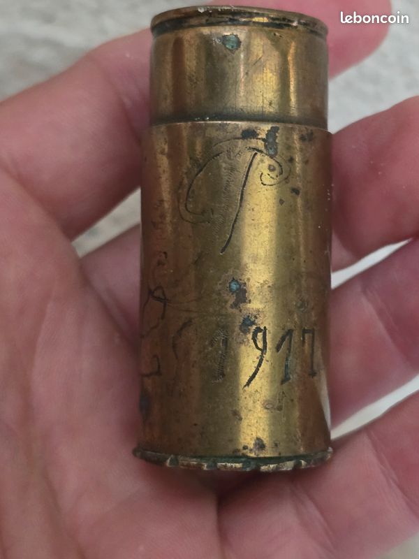 Magnifique briquet de poilus art des tranchées 1917 (image 8)