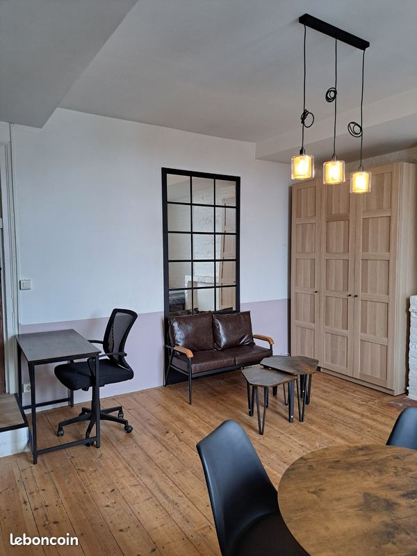 Chambre studio meublée de 23 m2 avec salle de douche + bureau partagé (image 3)