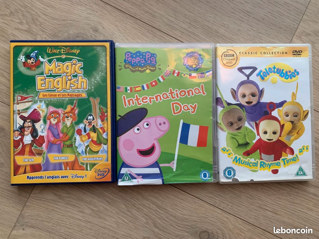 Lot de 3 DVD pour enfant en anglais (image 1)