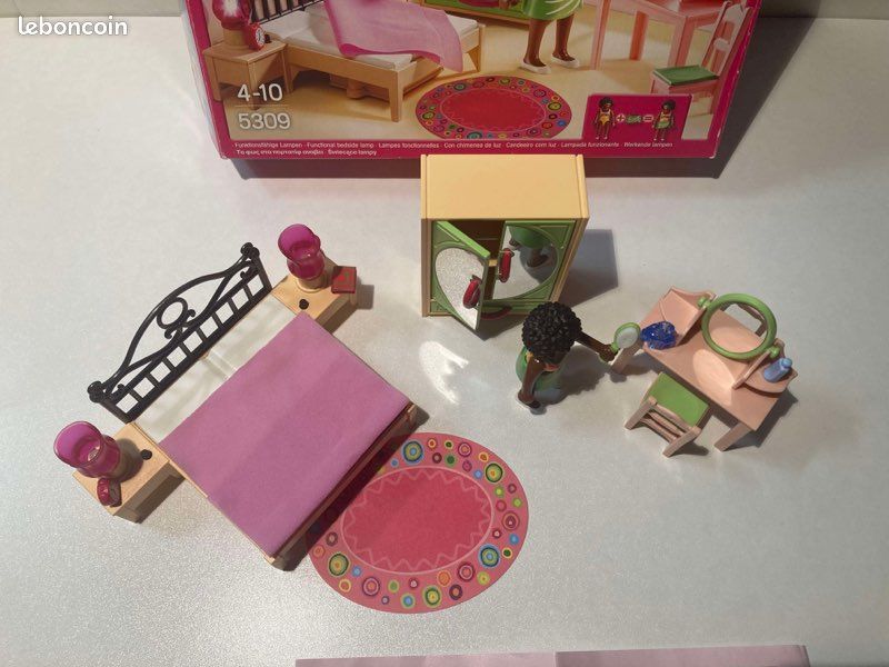 Boîte de playmobil 5309 « chambre adulte avec coiffeuse » - complète et comme neuve (image 4)