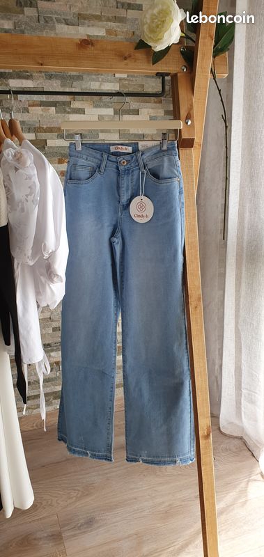 Jeans évasé “Wide leg” Oraije Paris by Cindy H Taille 40 pour femme (image 1)