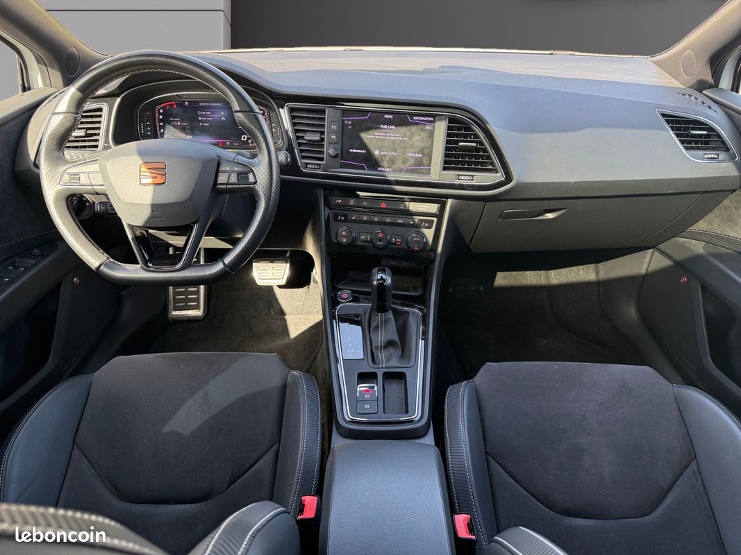 SEAT LEON 2.0 TSI 290 CUPRA CARBON EDITION DSG 290Ch Garantie 12 mois - Entretiens Seat - Toit Ouvrant - Sièges chauffant - Palette au volant - Caméra (image 2)