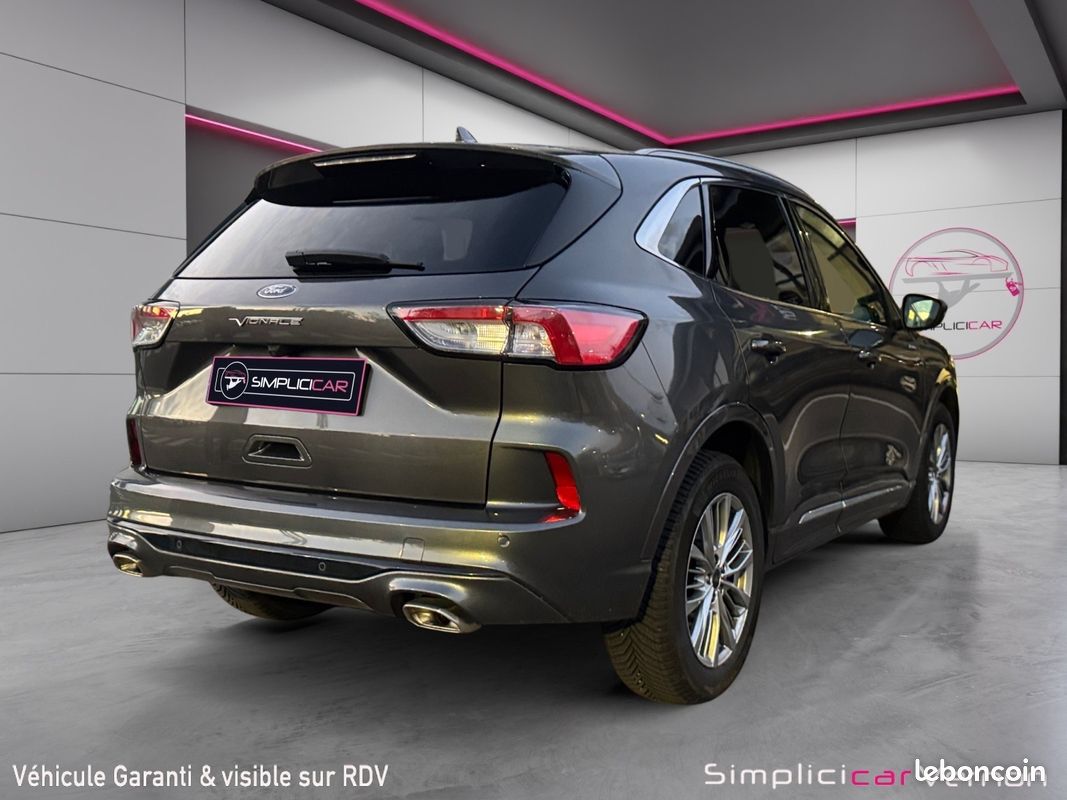 FORD KUGA 2.5 DURATEC 190 FLEXIFUEL FHEV VIGNALE POWERSHIFT Caméra de Recul I-Cockpit Garantie 12 mois (image 7)