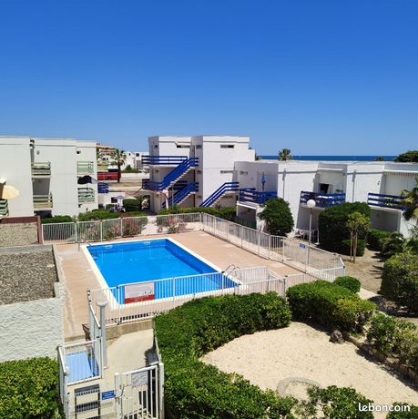 Studio, vue sur mer, piscine, parking