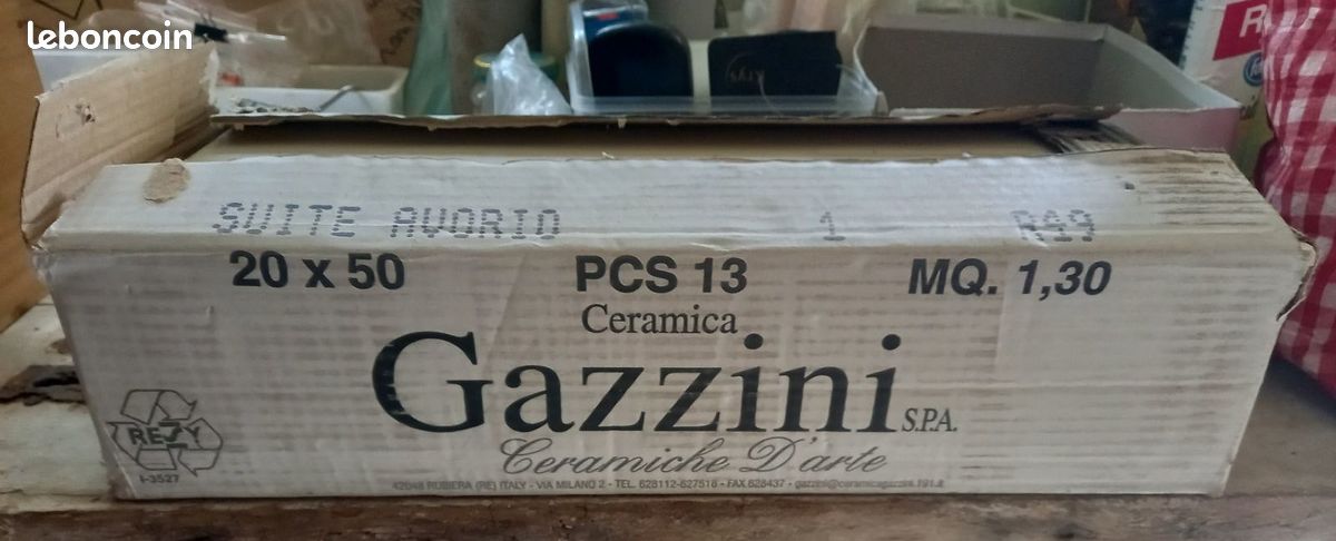 Carrelage Gazzini blanc 20x50 cm - 13 pièces (image 1)