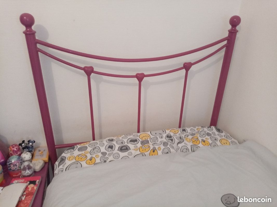 Vend lit et sommier 1 place (image 3)