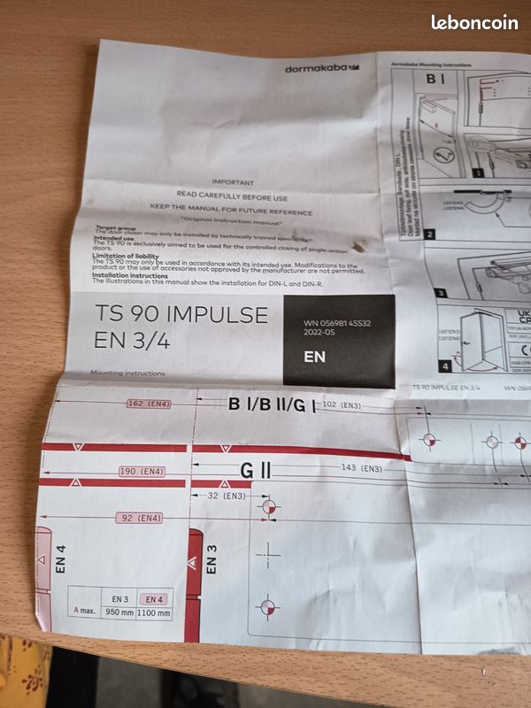 Vends groom ferme porte (image 1)