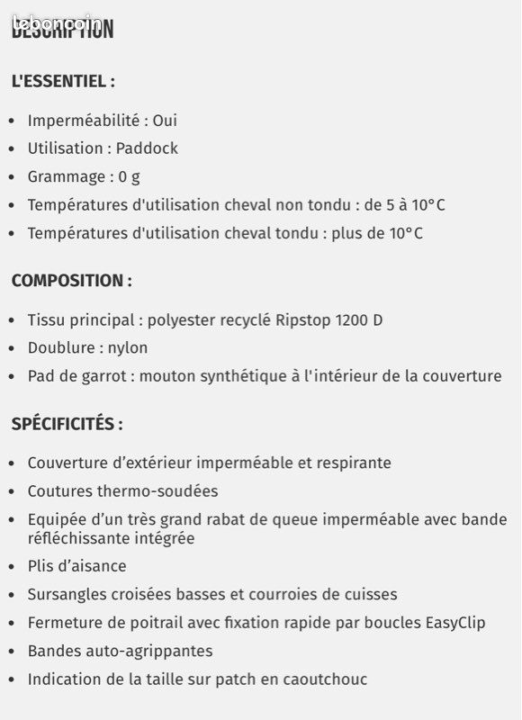 Couverture de paddock (image 3)