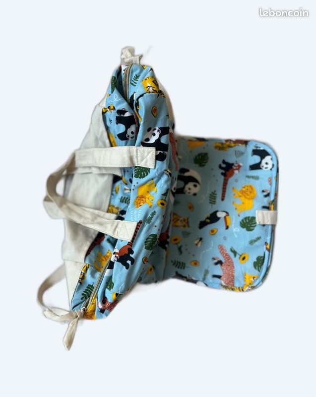 Langer Nomade Sac A Langer Petit Souk Tapis à Langer écru étoiles