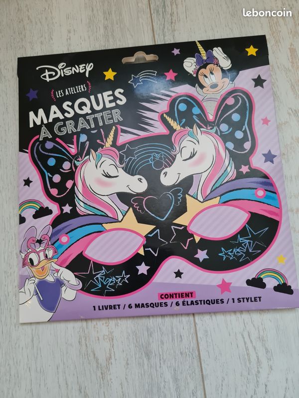 Masques à gratter Disneyvet Licornes comme Neuf (image 1)