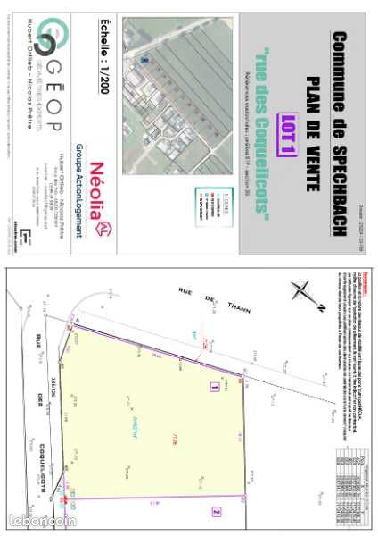 Terrain 657 m² · à Spechbach · 116 545 €