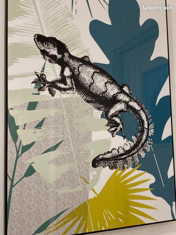 Tableau déco mural lézard / tropical (image 3)