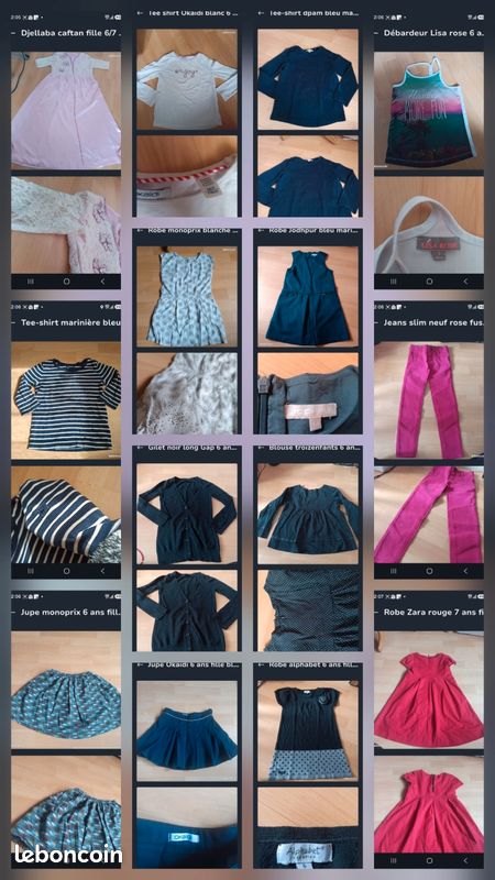 Lot ou à l'unité 44 vêtements fille 6 ans (image 2)