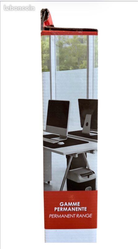 Film pour paroi de douche / paravant d’espace de vie ou de travail ou fenêtre de discrétion à l’abri des regards aspect verre dépoli givré blanc adhésif permanent 90 x 250 cm (image 10)