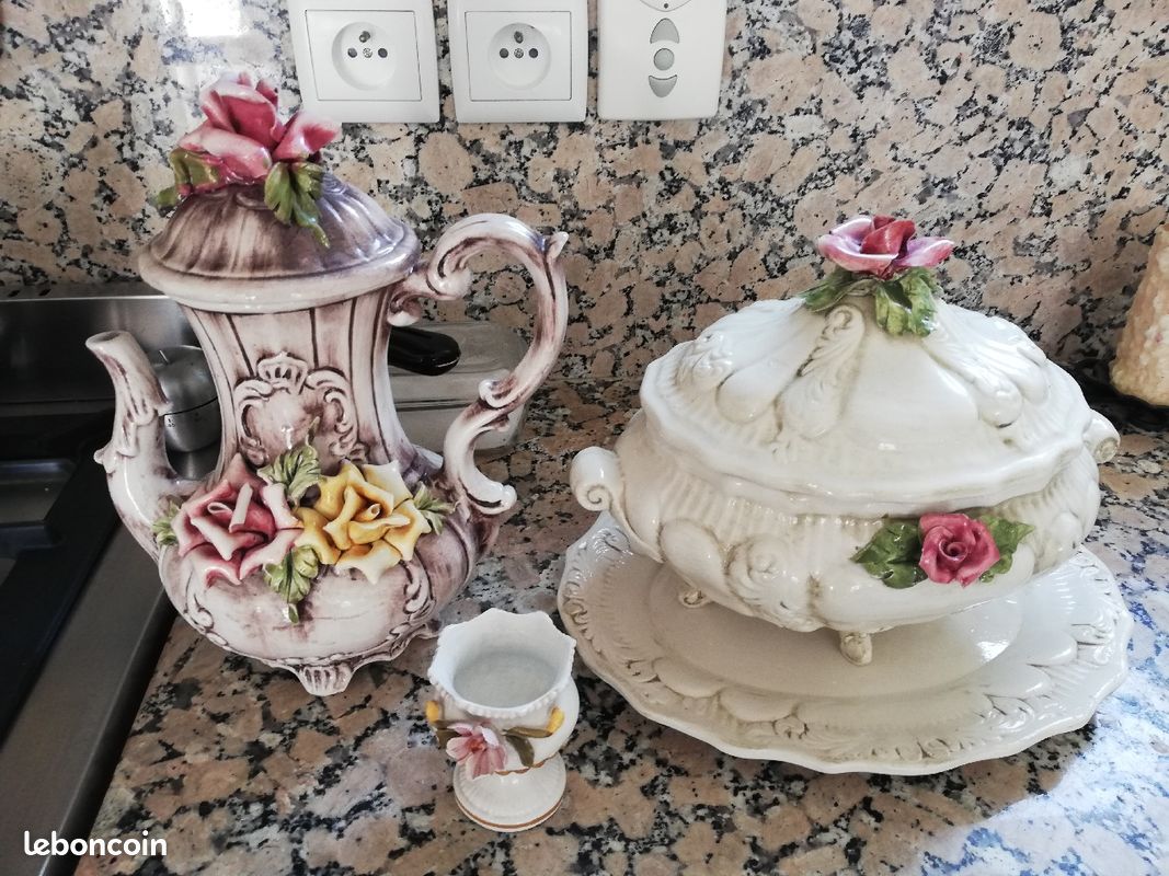 Soupière et cafetière italiennes (image 1)