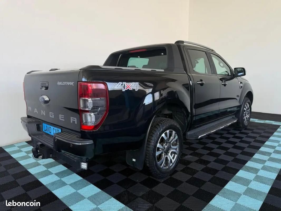 Ford Ranger 3.2 TDCI 200CV AUT. DC WILDTRAK 200 CH 4X4 BVA - CAMÉRA D'AIDE AU STATIONNEMENT VOLAN... (image 4)