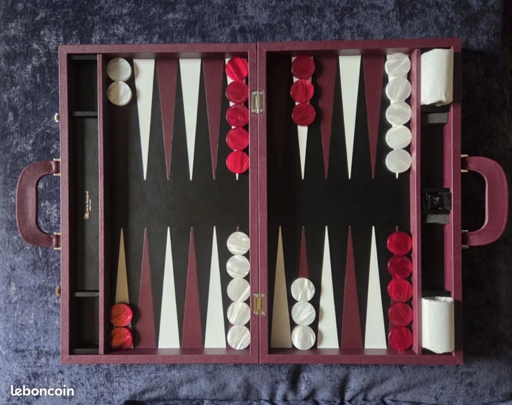 Backgammon Renzo romagnoli en cuir de compétition - Collection