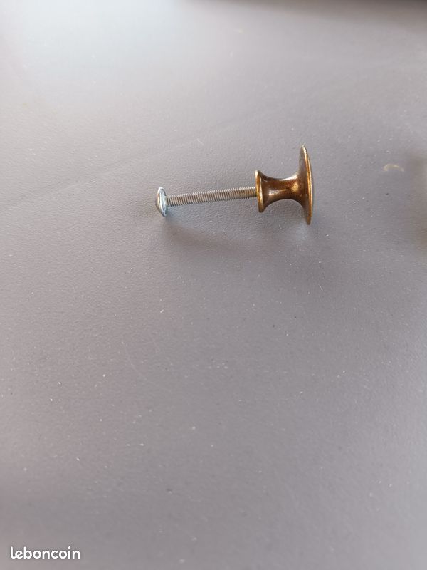 Lot De 2 Boutons Tige Couleur Bronze - Diamètre 12 Mm, Forme Ronde - Neufs, Parfaits Pour La Customisation