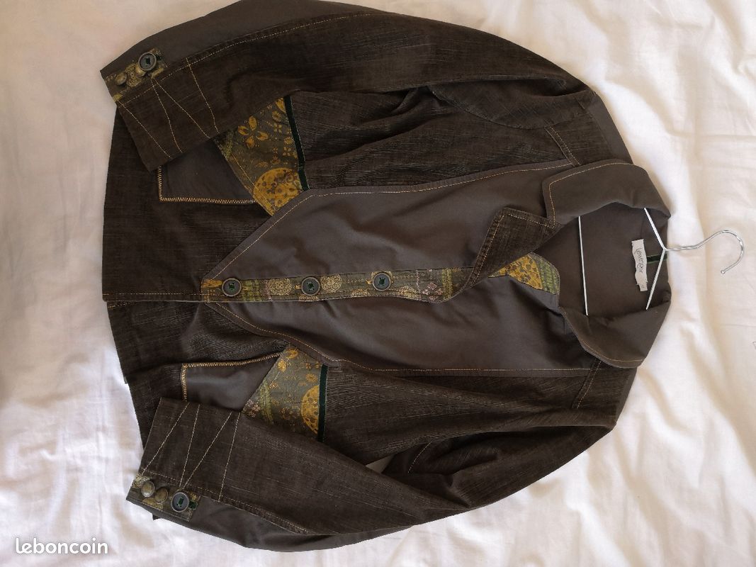 Veste marron velour Lewinger femme taille 42 (image 1)