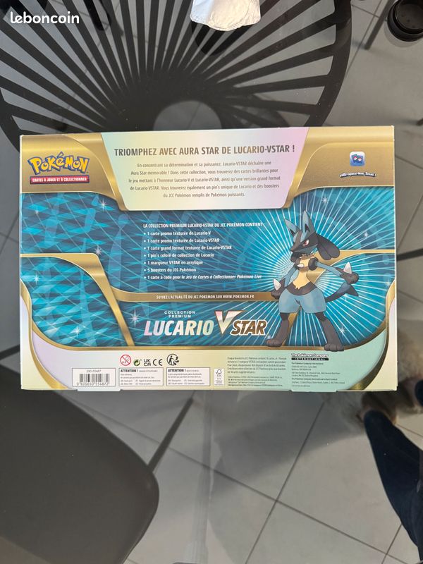 Pokémon – Coffret Premium Lucario VSTAR – Version FR – Carte Promo + Pin's + VSTAR Token