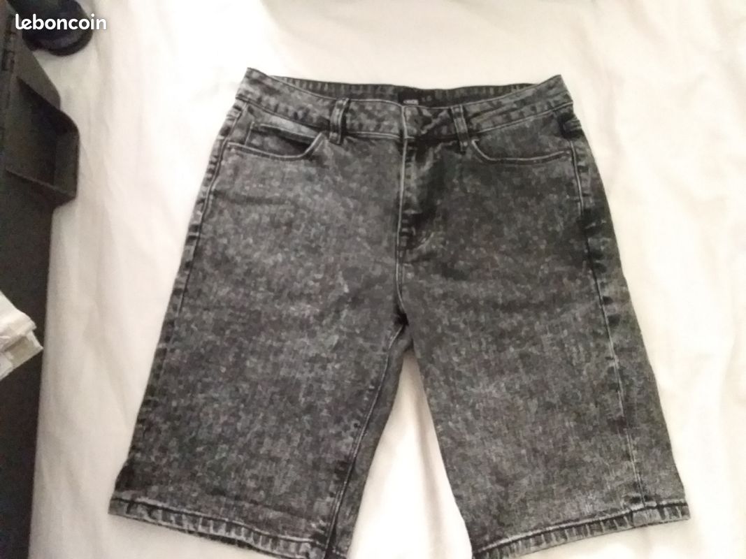 Bermuda jean noir chiné taille 40 Asos (image 1)