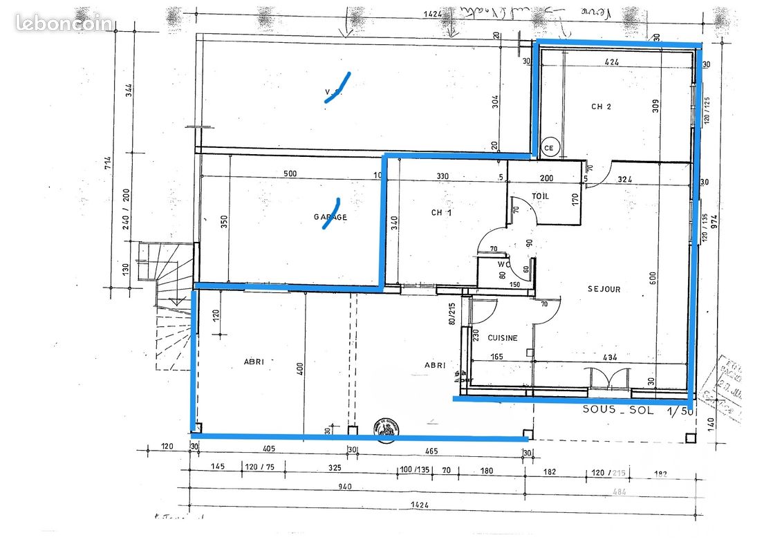 Appartement 3 pièces 59 m² · à Connaux · 58,9 m² · 15 000 €