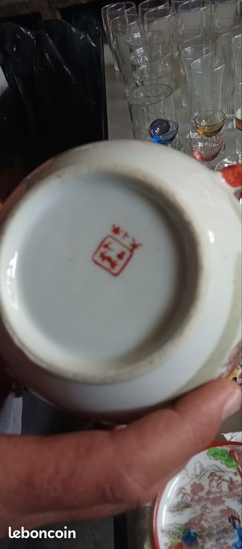 Service à thé en porcelaine japonaise de style Satsuma (image 4)