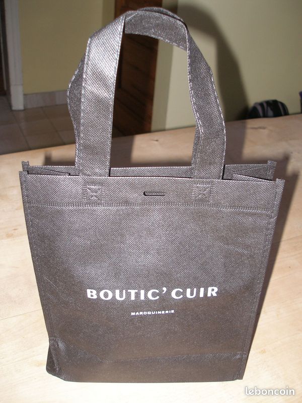 (Livres1) Boutic'cuir Maroquinerie - sac en toile noire - neuf (image 1)