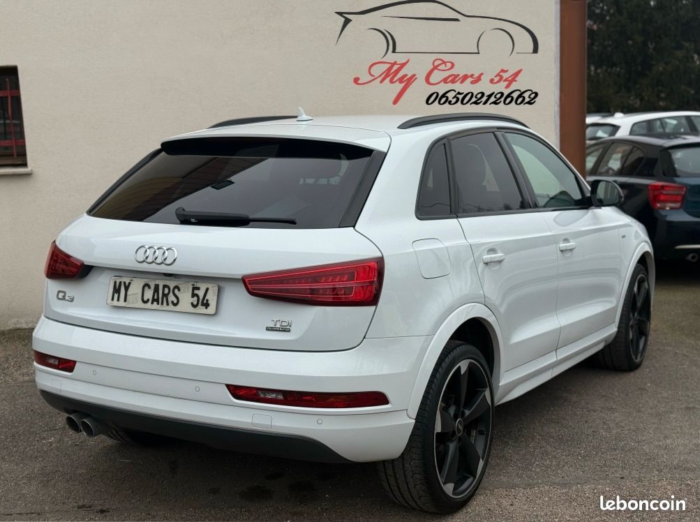 Audi Q3 2.0 TDI 150ch S line Midnight quattro S tronic 7/Rotor/ Sièges Sport/ 2018 (image 2)