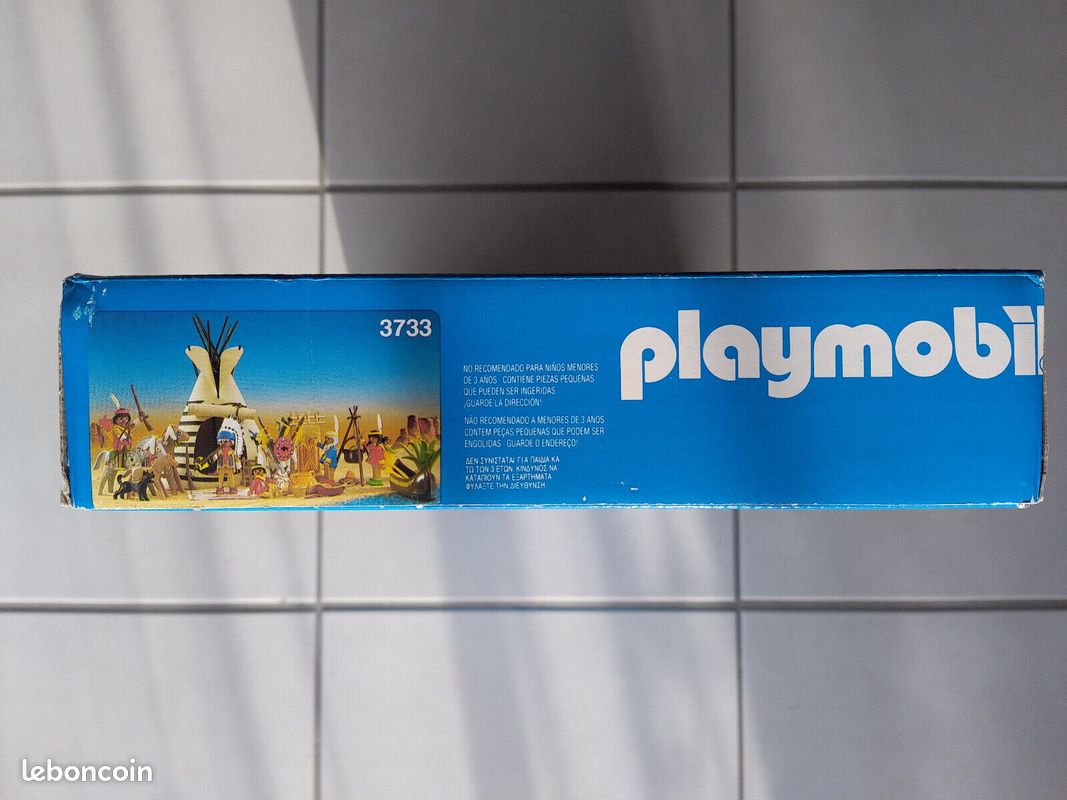 Lot Playmobil Vintage Western - Indiens, Chef, Chevaux - Set 3250 De 2002 - Occasion