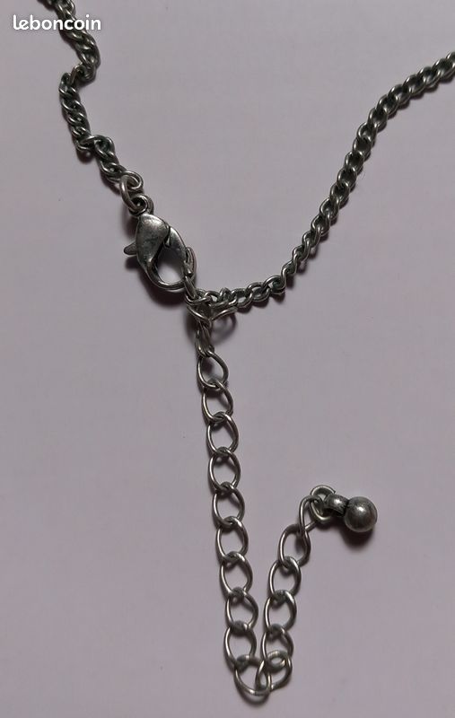 Sautoir Collier Vintage – Élément Coulissant En émaux (hibou) – Neuf Avec étiquette