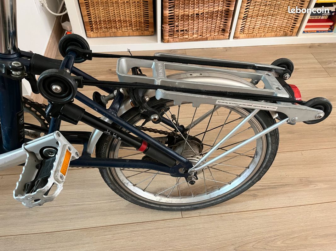 Brompton - C-Line M6L Bleu (porte bagage + Marathon Plus) (image 5)