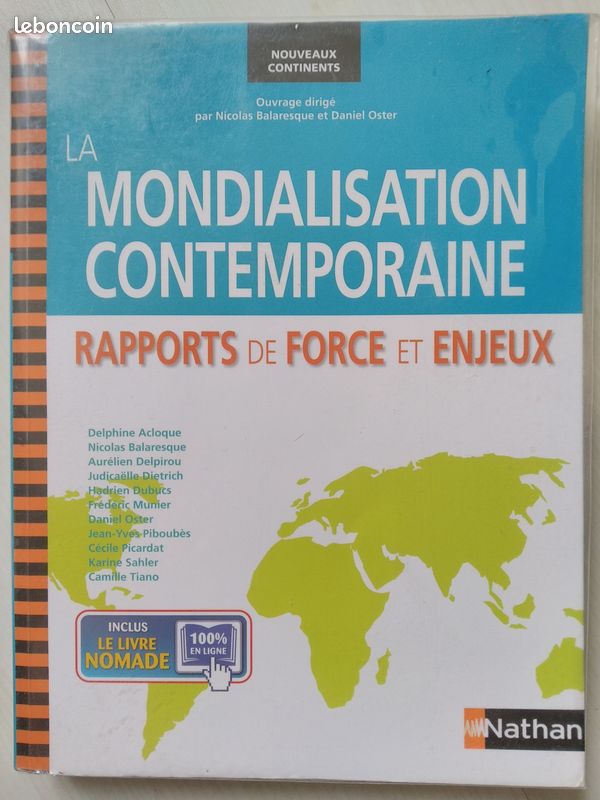 Manuel de géographie "La mondialisation contemporaine" de Balaresque et Oster (image 1)