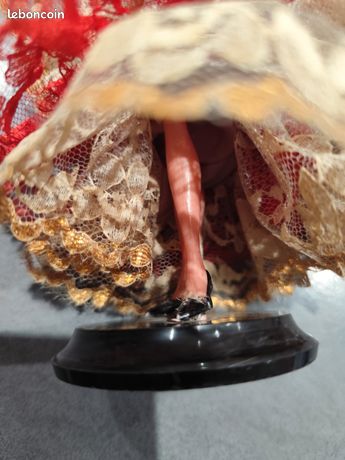 Poupée Ancienne Danseuse De Flamenco – Espagne 1920 – Tissu