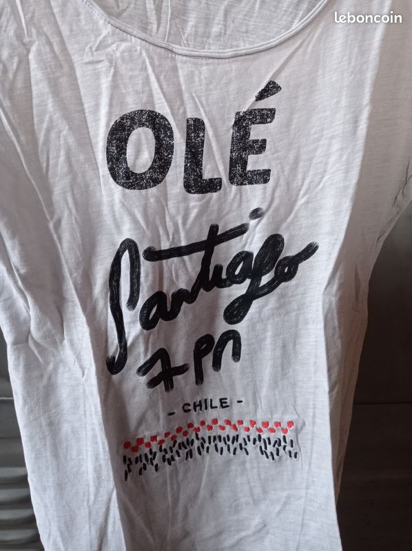 Tee-shirt manches courtes Bonobo taille XS bon état (image 2)