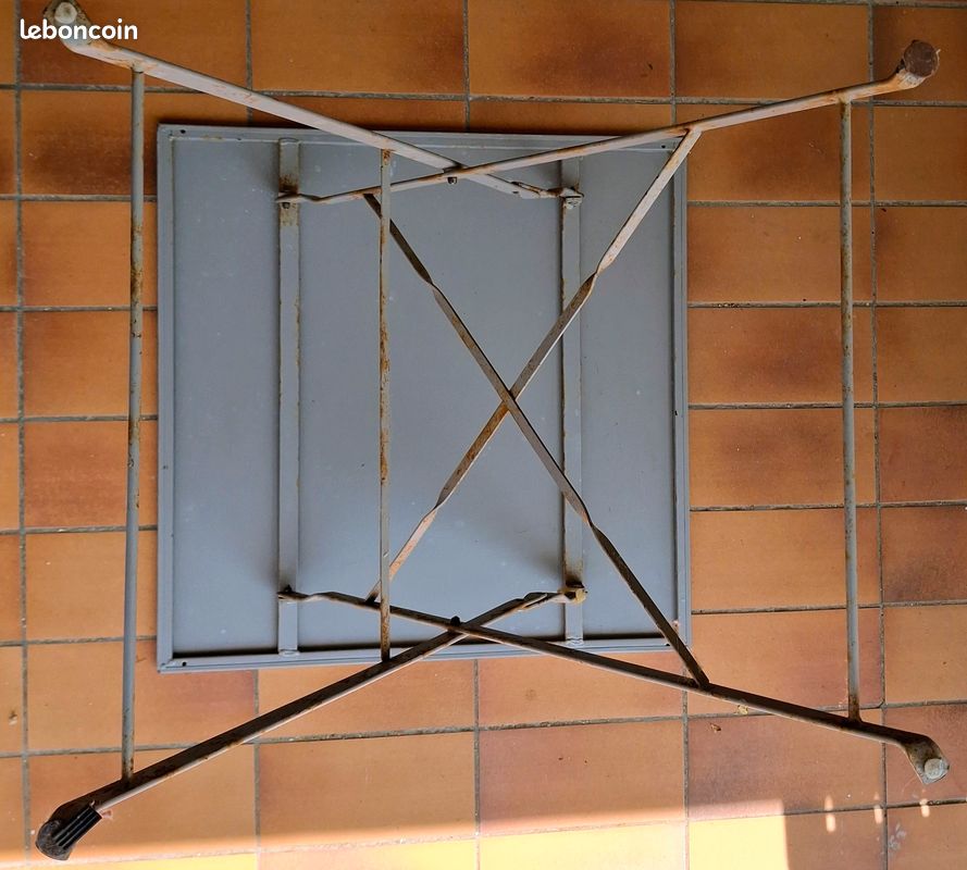 Table de jardin pliante carrée (image 5)