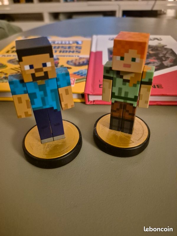 Amibo Steve alex minecraft + 2 livres (image 3)