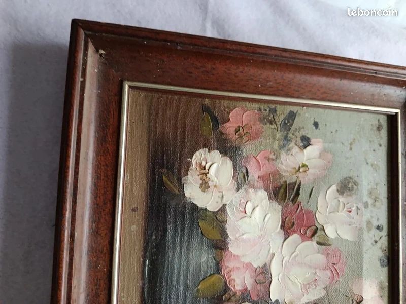 Peinture 35 / 27 cm Charles Edouard Peinture 35 / 27 cm celui-ci a des taches voir tableau je ne sais pas comment le nettoyer (image 3)
