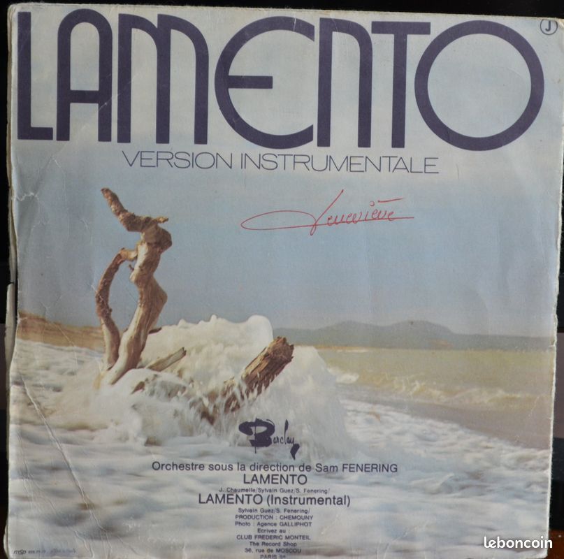 Disque 45 Tours Frédéric Monteil (image 2)