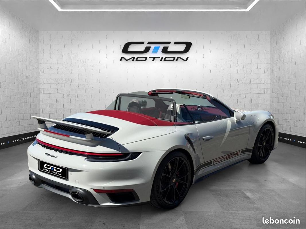 PORSCHE 911 992 Turbo S Cabriolet Exclusive Kreide/Lift/Burmester 3.8i 650 PDK (image 5)
