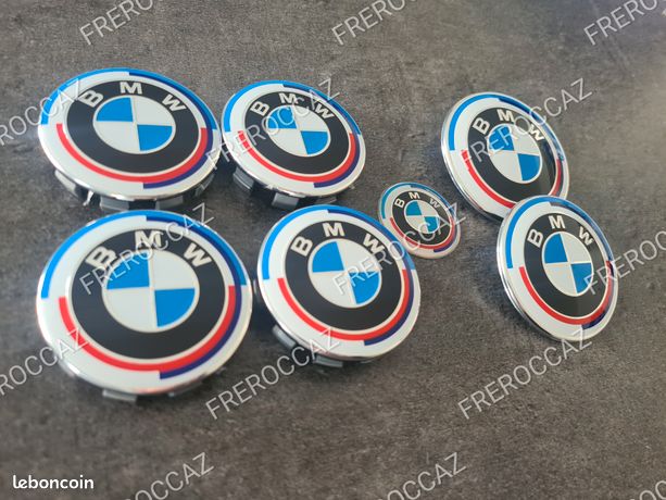 BMW 4X VRAIS logos neuf 70 mm pour centre de roue oem d'origine