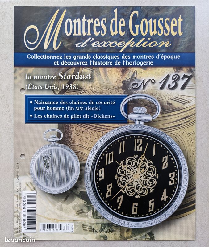 Montre à Gousset De La Collection Hachette - Occasion, Mouvement Quartz, Unisexe