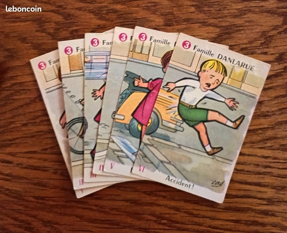 ANCIEN JEU DES 7 Familles "grands Rois et histoire de France" avec sa boite EUR 14,90 - FR