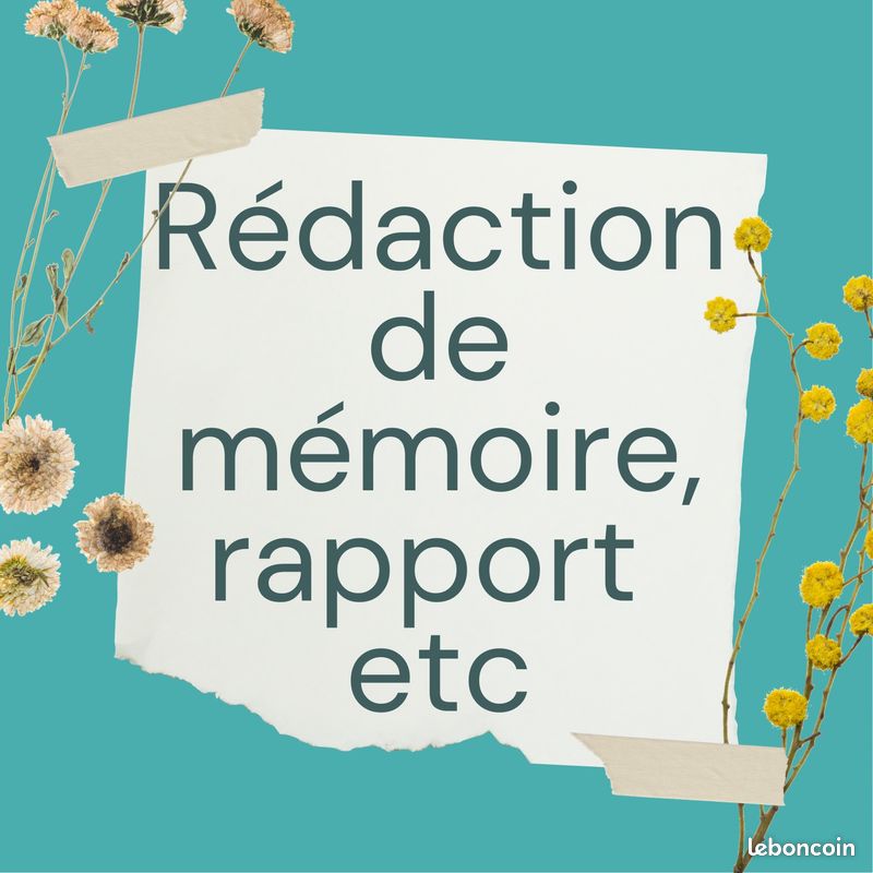 Rédaction de mémoire (image 1)