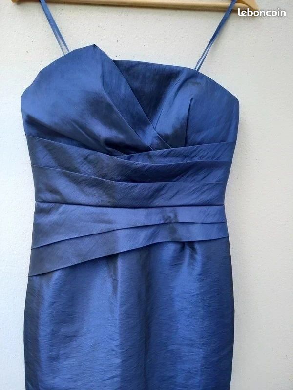 Robe bleu nuit (soirée, fête, cocktail) Taille 38 (image 2)