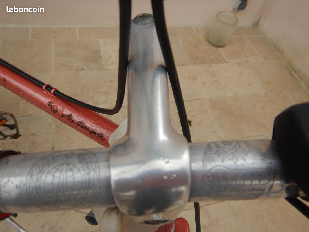 Insigne De Tête De Vélo Ancien RANDONNÉE France, Cycles Français En Métal