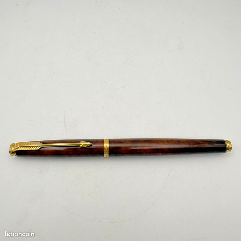 Stylo Plume PARKER 75 GT Laque Thuya - Vintage - Bon état - Fabriqué En France