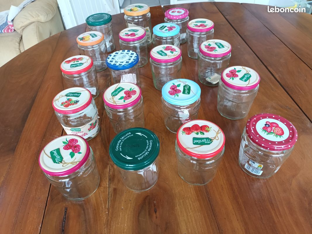 19 Bocaux couvercle à vis pour confiture ou autre - Excellent état (image 1)