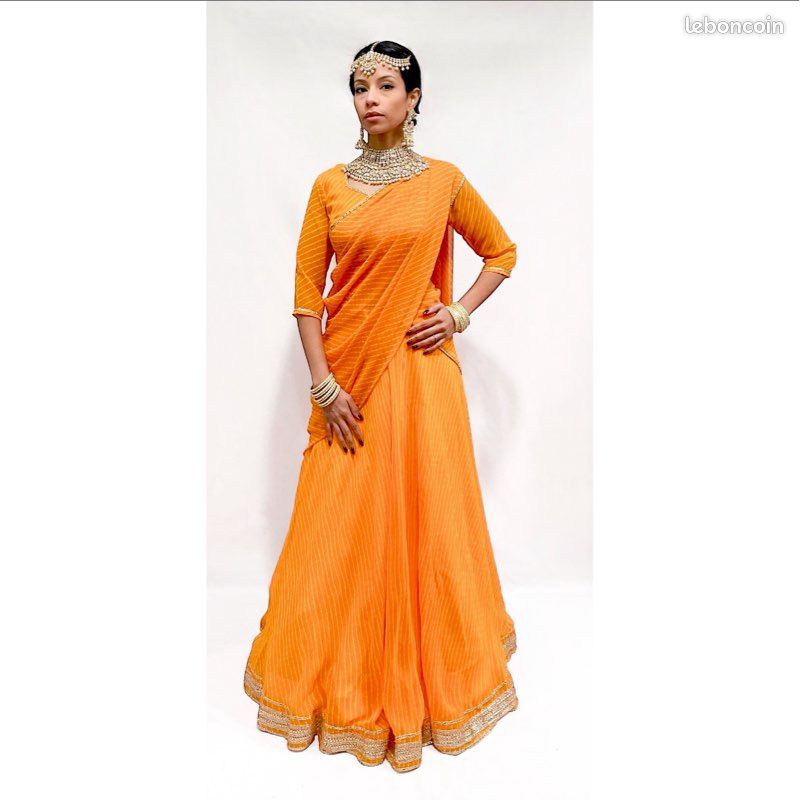 Lehenga choli saree Bollywood jupe sari indien Vêtements