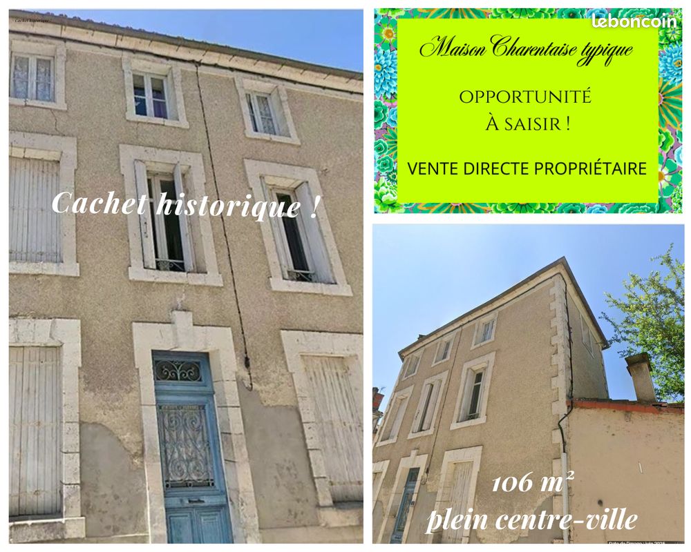 Maison 5 pièces 106 m² · à Aigre · 106 m² · 49 900 €